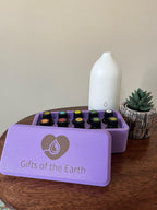 Cutie personalizabilă pentru uleiuri esențiale – Organizator personalizat pentru sticle de 15 ml | Cutie de depozitare pentru iubitorii de aromaterapie